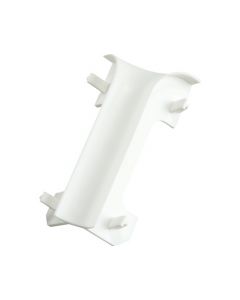 Kunststof binnenhoek (2 stuks) Halfrond Softline 18x75mm Wit - 0108384