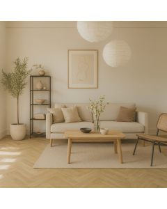Hebeta Montinique Rigid Click PVC Clermont Visgraat XL Naturel eiken gebrand Incl. vaste ondervloer 57822