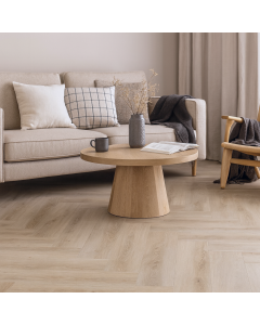 Hebeta Montinique Rigid Click PVC Clermont Visgraat XL Naturel eiken licht Incl. vaste ondervloer 57823