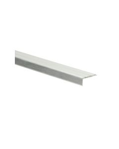 Hoeklijnprofiel zelfklevend 10mm Zilver geborsteld 300cm - 69158