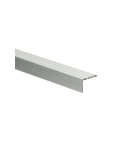 Hoeklijnprofiel zelfklevend 17mm Zilver geborsteld 100cm - 69308