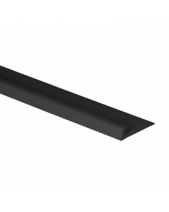 Papegaaienbek Kunststof Zwart 8mm hoog 250cm lang - 20234