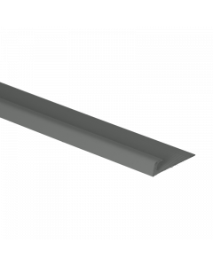 Papegaaienbek Kunststof Donkergrijs 8mm hoog 250cm lang - 20239
