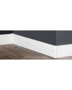 Vochtwerende MDF hoek/eindstuk wit Gelakt RAL9010 t.b.v. MDF plint 9x150mm- 16505