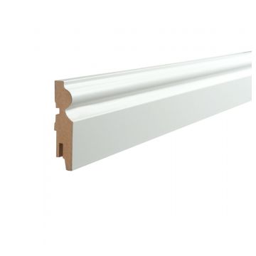 Vochtwerende folie Clip plint Klassiek Exclusief 18x120mm Wit - 0108112