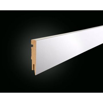 Vochtwerende folie Clip plint Recht Robuust 12x90mm Wit- 0108041