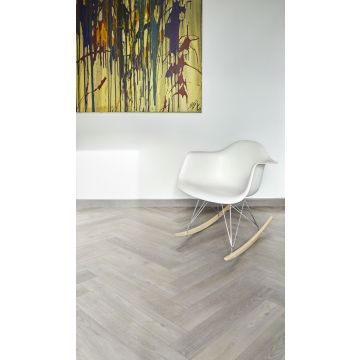 COREtec The Naturals VG855 Haze WPC Rigid Core Click Visgraat PVC met 10dB vaste ondervloer - Incl. GRATIS plinten*