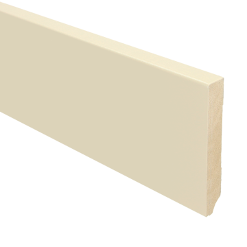 Vochtwerende MDF plint Modern Recht 15x90mm Gelakt Tent - 15717