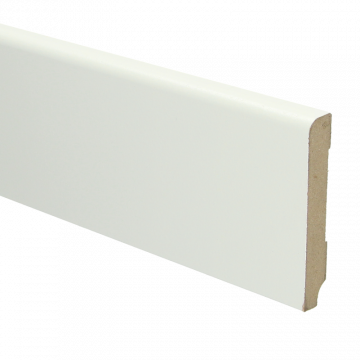 Vochtwerende MDF plint Koloniaal 15x90mm wit Gelakt RAL9010 - 16003