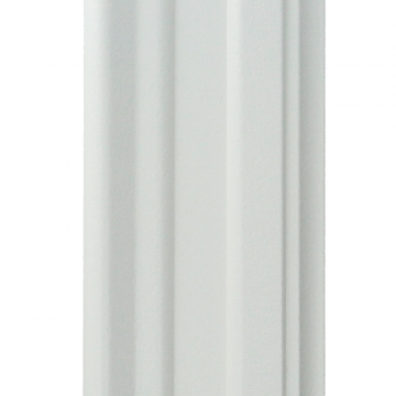 Vochtwerende MDF deurlijst Romantisch 16x90mm wit Gelakt RAL9010 - 16073