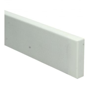 Vochtwerende MDF plintneut Modern 500x75x18mm wit Gelakt RAL9010 - 16076