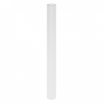 Vochtwerende MDF hoek/eindstuk Gelakt Verkeerswit RAL9016 t.b.v. MDF plint 9x150mm - 16516