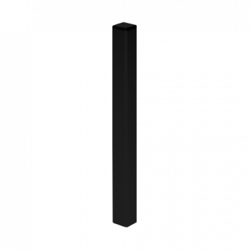 Vochtwerende MDF hoek/eindstuk Gelakt Zwart RAL9005 t.b.v. MDF plint 9x120mm - 16515