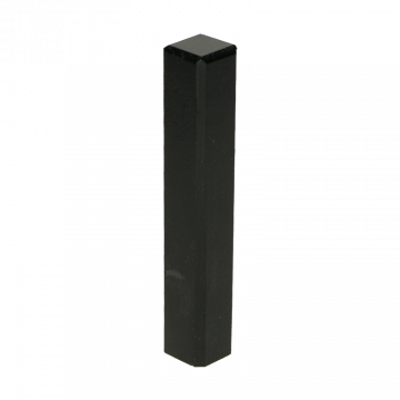 Vochtwerende MDF Buitenhoek Gelakt Zwart RAL9005 t.b.v. MDF  overzetplint 18x120mm - 16556
