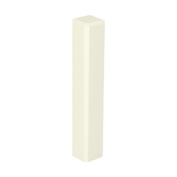 Vochtwerende MDF Buitenhoek Gelakt Zuiverwit RAL9010 t.b.v. MDF  overzetplint 18x120mm - 16552