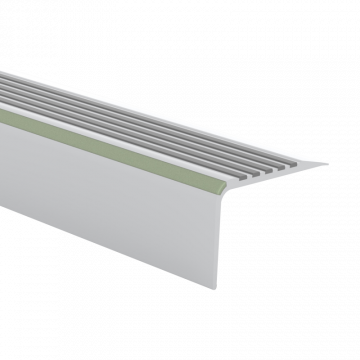 Trapkantprofiel Kunststof Lichtgrijs 65x40mm 250cm - 20733
