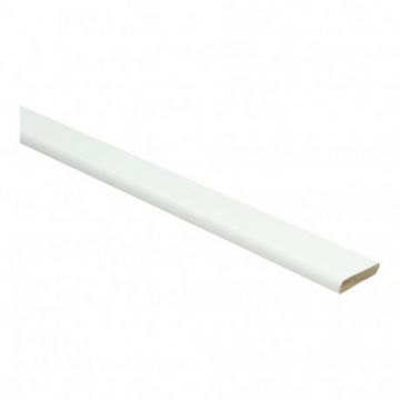 Vochtwerende MDF afwerklijst met plakstrip Whiteline 5x24mm wit (folie) - 23144/MC.0104003