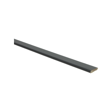 Plakplint Zwart zelfklevend 5x24mm RAL 9005 platte plint - 23250