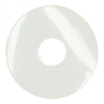 Rozet zelfklevend 17-55mm Hoogglans Wit (10 stuks) - 24144