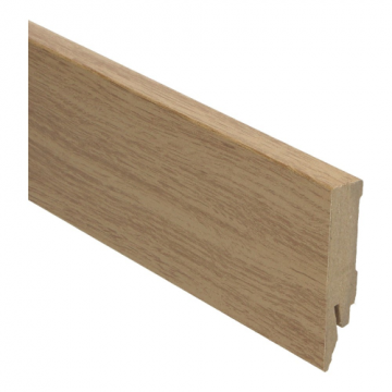 Rechte MDF Blokplint 14x70mm Eiken Licht - 27013