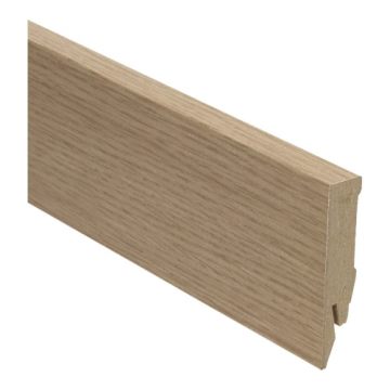 Rechte MDF Blokplint 14x70mm Licht Geborsteld Eiken - 27104
