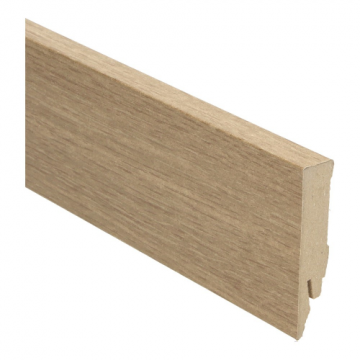 Rechte MDF Blokplint 14x70mm Fijngestreept Eiken Naturel - 27139