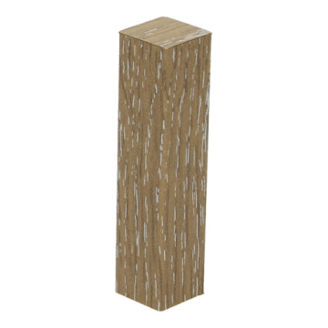 Hoek/Eindstuk 17x73mm Eiken Wit Ceruse (4 stuks) - 27406