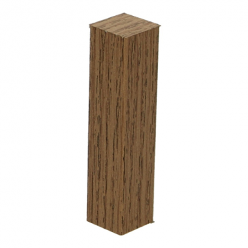 Hoek/Eindstuk 17x73mm Eiken Donker (4 stuks) - 27411