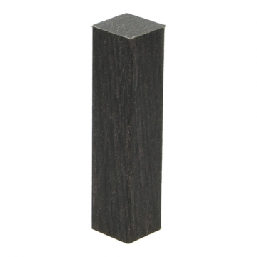 Hoek/Eindstuk 17x73mm Wenge Zwart (4 stuks) - 27475