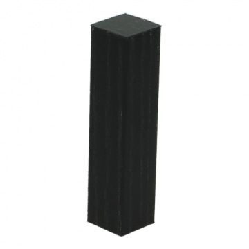 Hoek/Eindstuk 17x73mm Zwart (4 stuks) - 27491