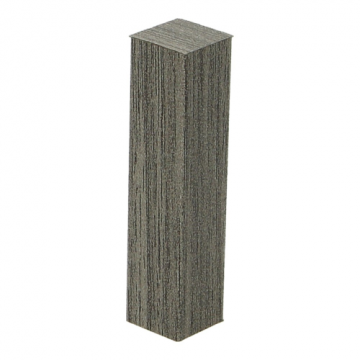 Hoek/Eindstuk 17x73mm Grijze Teak (4 stuks) - 27499