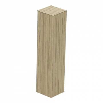 Hoek/Eindstuk 17x73mm Champagne Eiken (4 stuks) - 27519