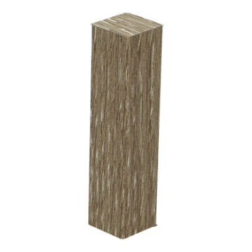 Hoek/Eindstuk 17x73mm Eiken Geschraapt Grijs (4 stuks) - 27525