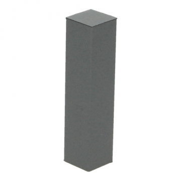 Hoek/Eindstuk 17x73mm Dekkend Antraciet (4 stuks) - 27530