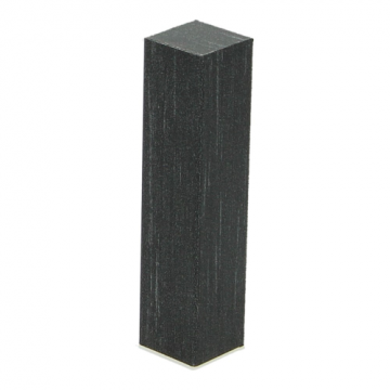 Hoek/Eindstuk 17x73mm Trendy Zwart (4 stuks) - 27534