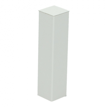 Hoek/Eindstuk 17x73mm Hoogglans Wit (4 stuks) - 27544