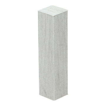 Hoek/Eindstuk 17x73mm Engelse Eik Lichtgrijs (4 stuks) - 27571