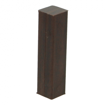 Hoek/Eindstuk 17x73mm Palissander Zwartvernist (4 stuks) - 27574