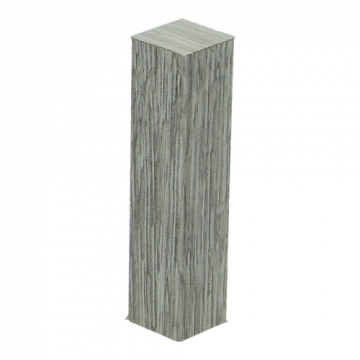 Hoek/Eindstuk 17x73mm Scarlet Oak Light Grey (4 stuks) - 27610