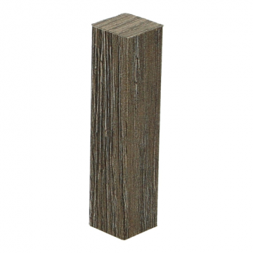 Hoek/Eindstuk 17x73mm Mountain Oak Black (4 stuks) - 27625