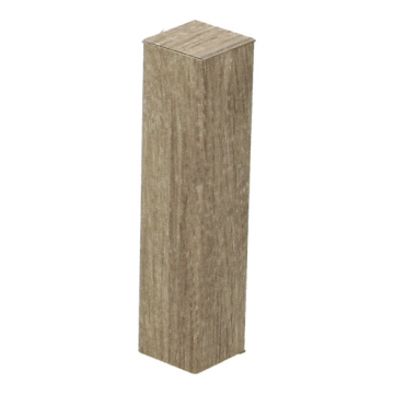 Hoek/Eindstuk 17x73mm Mountain Oak Light Grey (4 stuks) - 27630