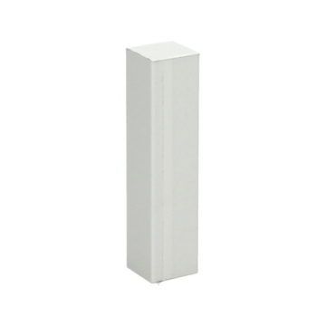 Hoek/Eindstuk 17x73mm Wit Ral 9010 (4 stuks) - 27648