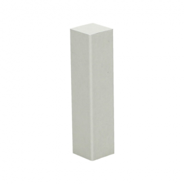Hoek/Eindstuk 17x73mm Wit Ral 9001 (4 stuks) - 27649