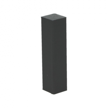 Hoek/Eindstuk 17x73mm Zwart Ral 9005 (4 stuks) - 27650