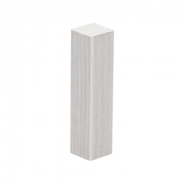 Hoek/Eindstuk 17x73mm Eiken Katoenwit (4 stuks) - 27678