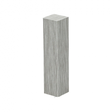 Hoek/Eindstuk 17x73mm Kalkwit Eiken (4 stuks) - 27689