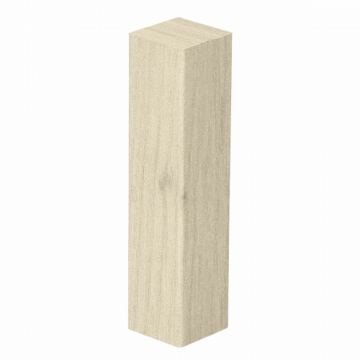 Hoek/Eindstuk 17x73mm Eiken Helder (4 stuks) - 27430