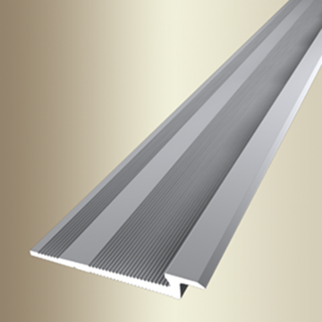 Afsluitprofiel 346 t.b.v. 4,5 mm PVC zilver geborsteld -51781