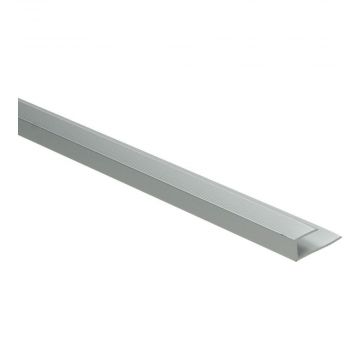 U-profiel verlijmen 8.1mm Zilver 270cm - 61115