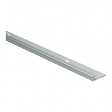 Inschuif eindprofiel 8mm voor 5mm PVC schroef Zilver 250cm - 65391